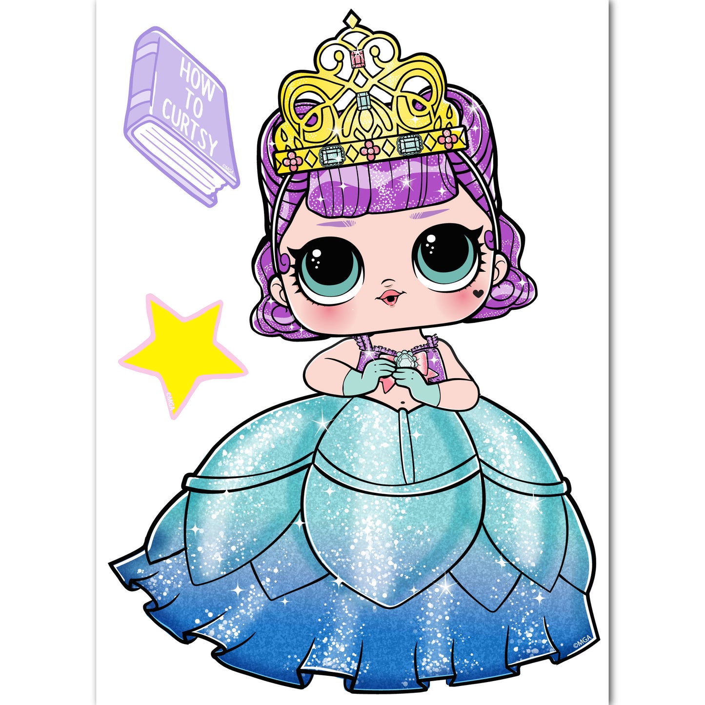 L.O.L Surprise! Wall Sticker - Reign Masquerade Wall Art