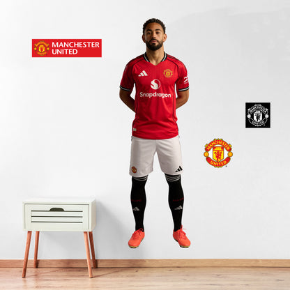 Manchester United FC Wall Sticker - Matheus Cunha 25/26 Player Wall Decal