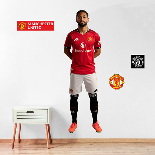 Manchester United FC Wall Sticker - Matheus Cunha 25/26 Player Wall Decal