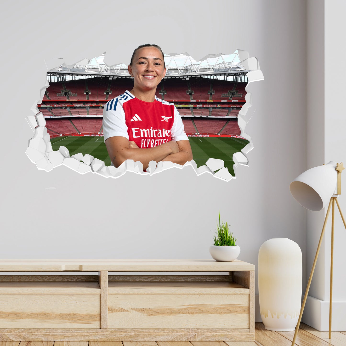 Arsenal FC - Katie McCabe 24/25 Broken Wall Sticker