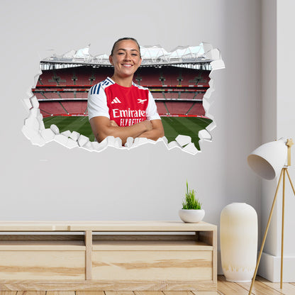 Arsenal FC - Katie McCabe 24/25 Broken Wall Sticker