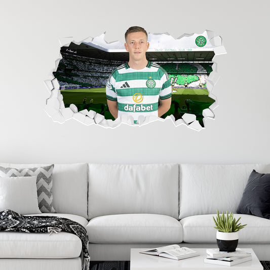 Celtic FC Wall Sticker - McGregor 25/26 Player Broken Wall