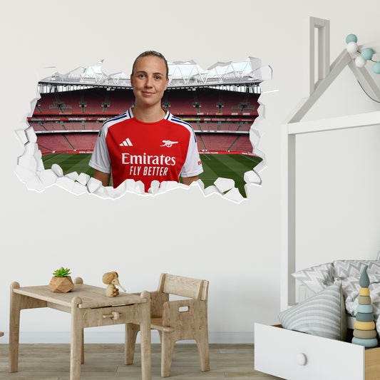 Arsenal FC - Beth Mead 24/25 Broken Wall Sticker