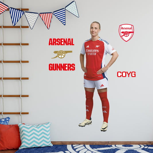 Arsenal FC - Beth Mead 24/25 Player Wall Sticker + Gunners Decal Set