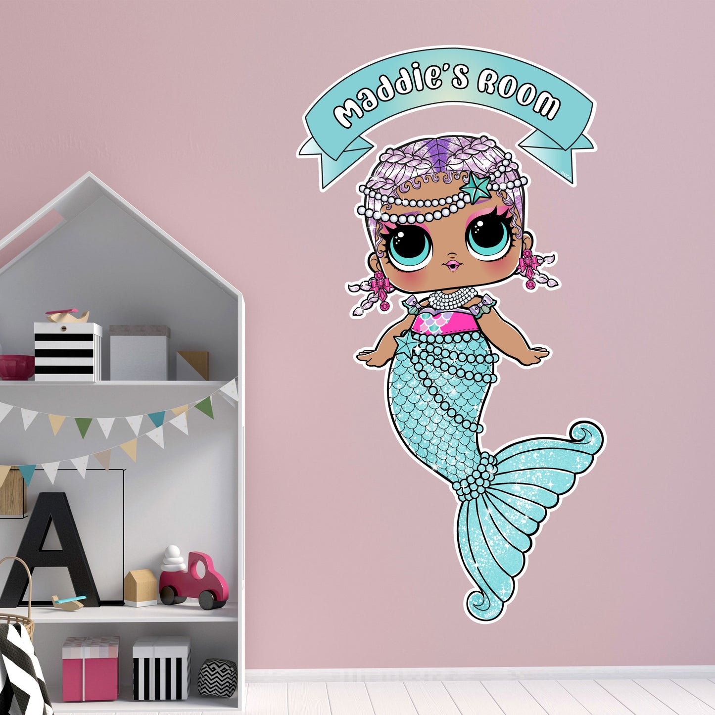 L.O.L Surprise! Wall Sticker - Mermaids Merbaby Personalised Name Wall Art