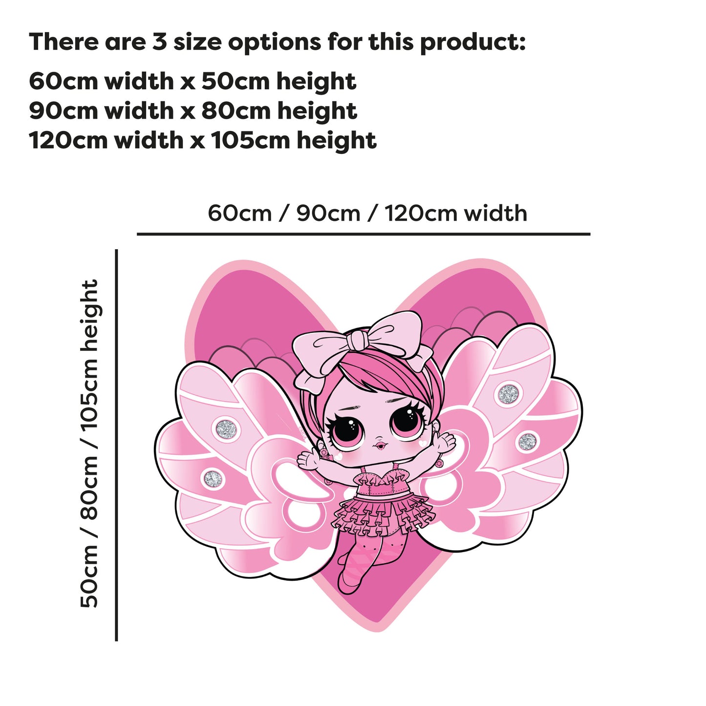 L.O.L Surprise! Wall Sticker - Fairies Miss Rainbow Wall Art