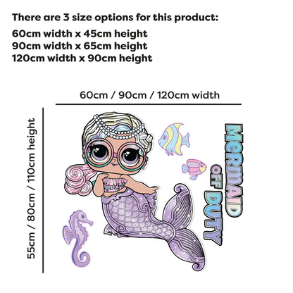 L.O.L Surprise! Wall Sticker - Mermaids Miss Sea Wall Art