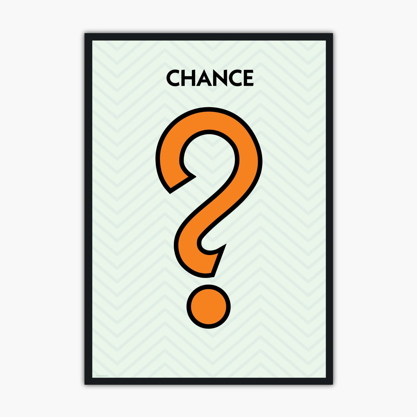 Monopoly Print - Chance Card Poster Wall Art