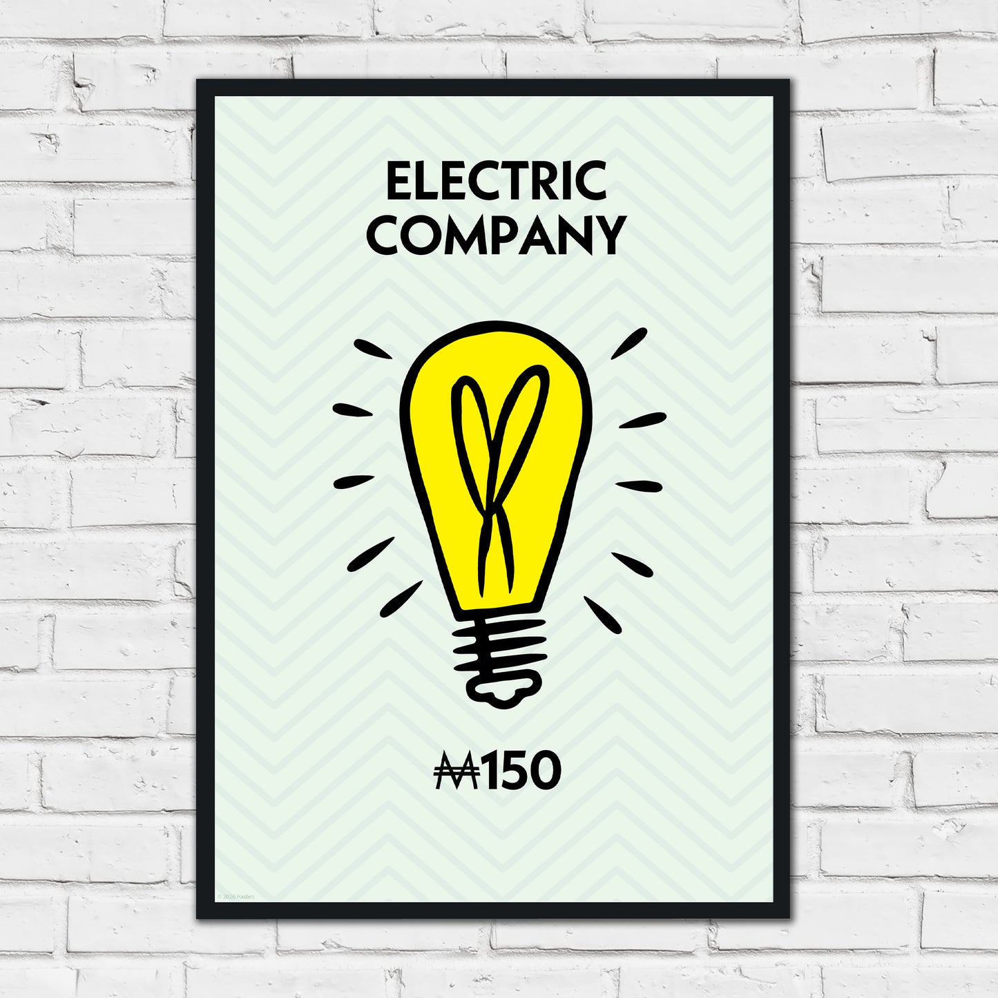 Monopoly Print - Electric Company Poster Wall Art