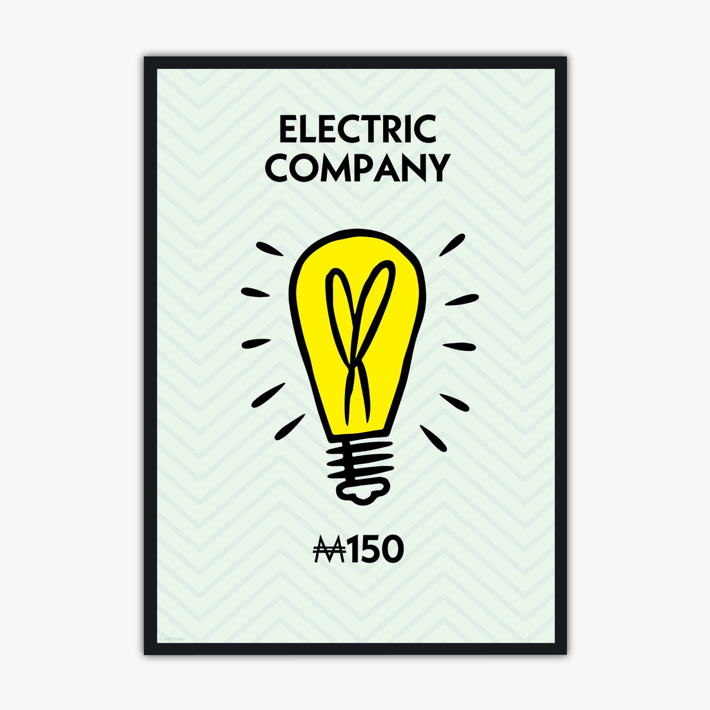 Monopoly Print - Electric Company Poster Wall Art