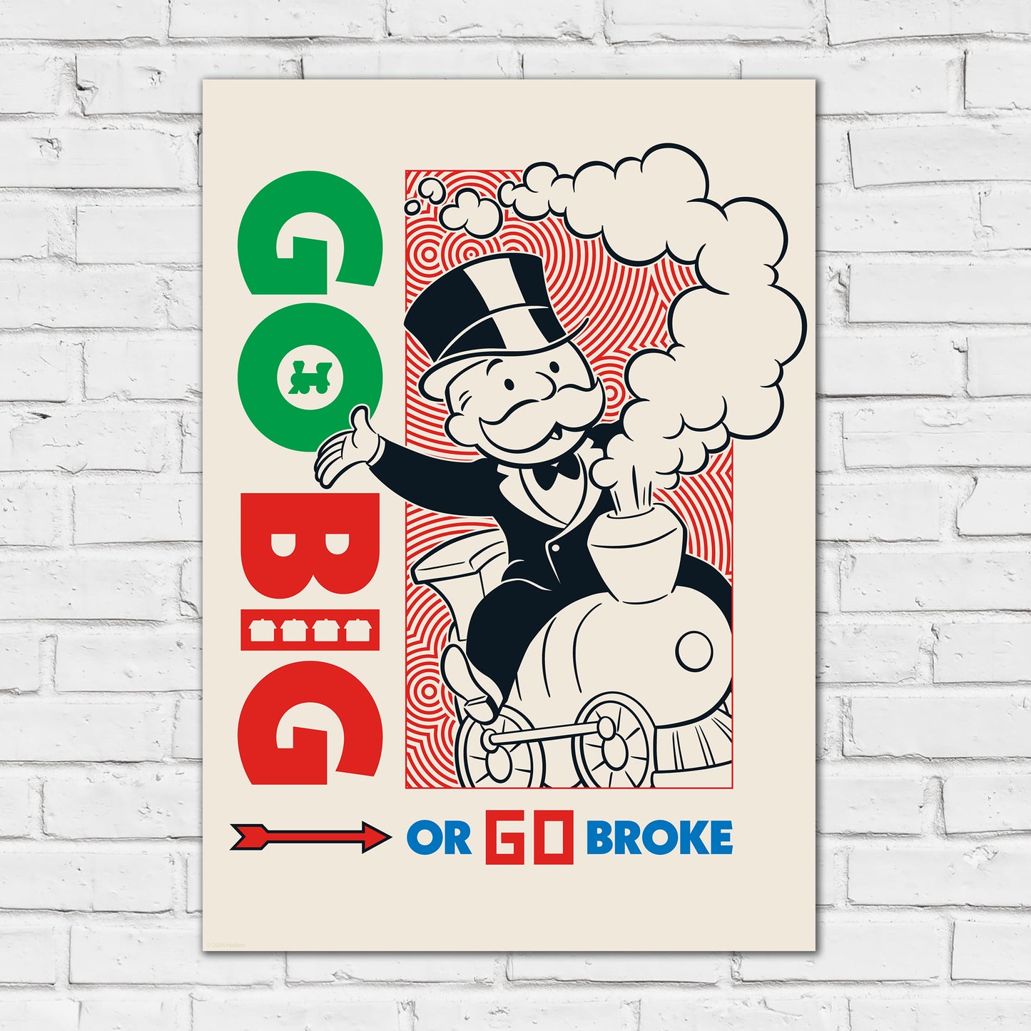Monopoly Print - Go Big Or Go Home Poster Wall Art