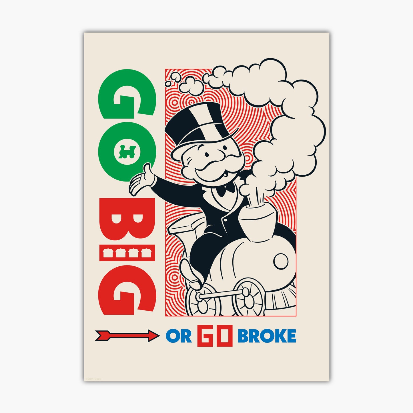 Monopoly Print - Go Big Or Go Home Poster Wall Art