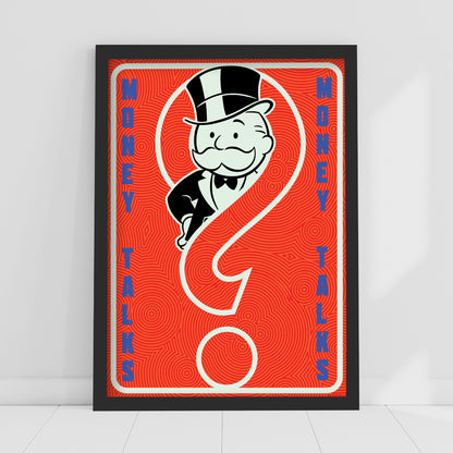Monopoly Print - Money Talks Poster Wall Art