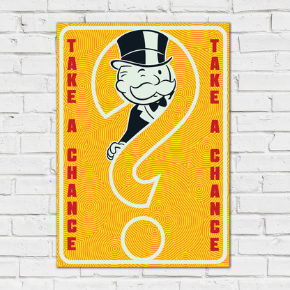 Monopoly Print - Take A Chance Poster Wall Art