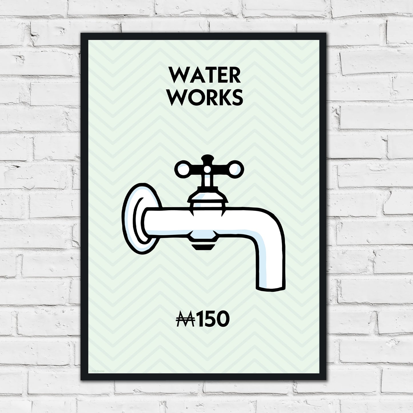 Monopoly Print - Water Works Poster Wall Art