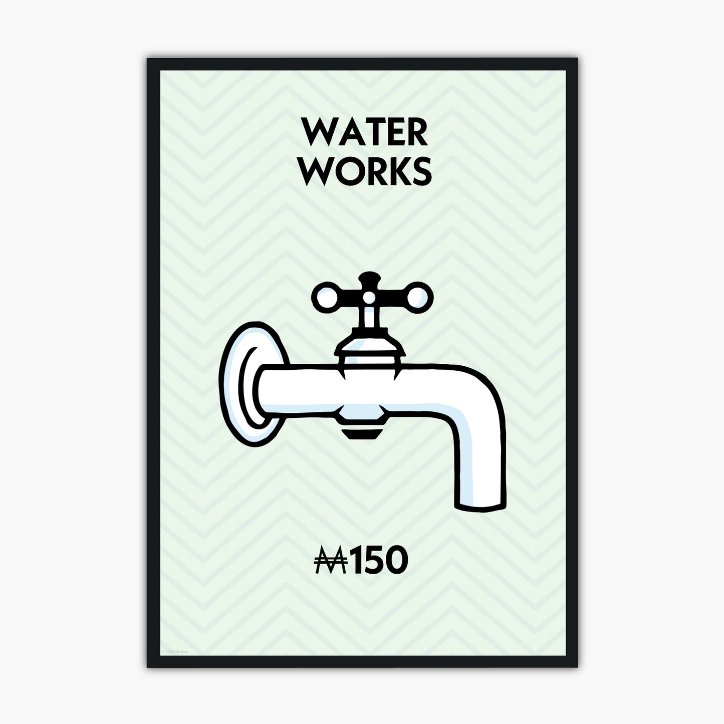 Monopoly Print - Water Works Poster Wall Art