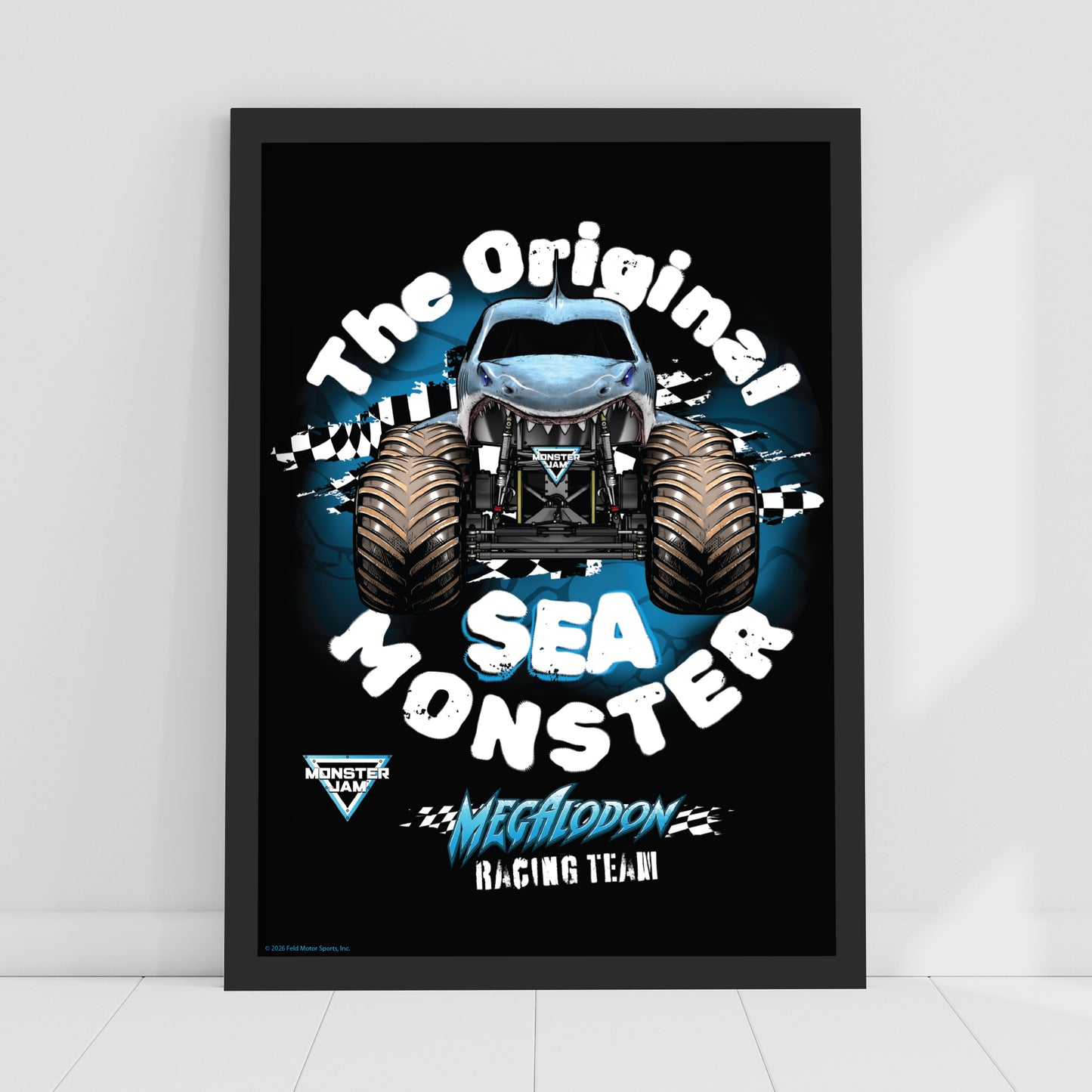 Monster Jam Print - Sea Monster Poster Wall Art