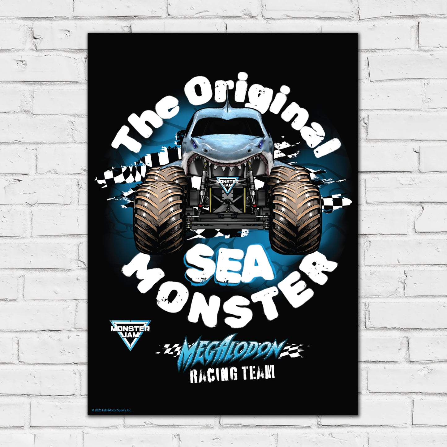 Monster Jam Print - Sea Monster Poster Wall Art