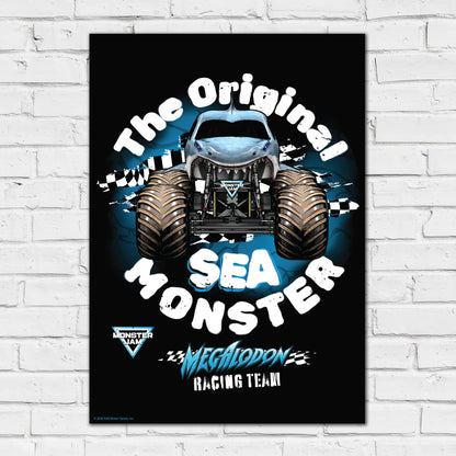 Monster Jam Print - Sea Monster Poster Wall Art