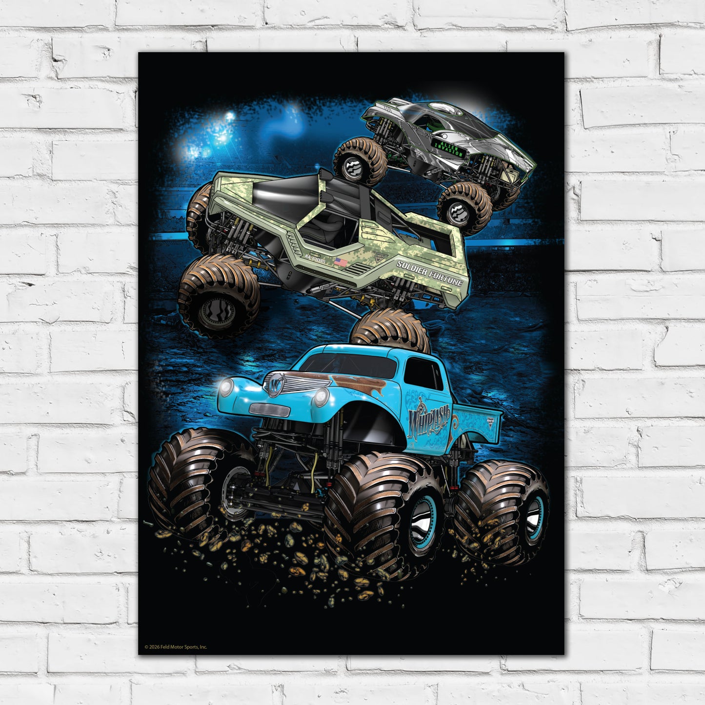 Monster Jam Print - Whiplash Poster Wall Art