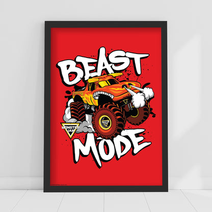 Monster Jam Print - El Toro Loco Beast Mode Poster Wall Art