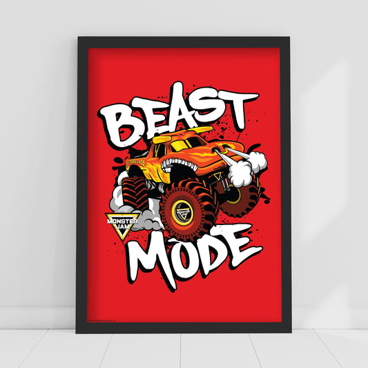 Monster Jam Print - El Toro Loco Beast Mode Poster Wall Art