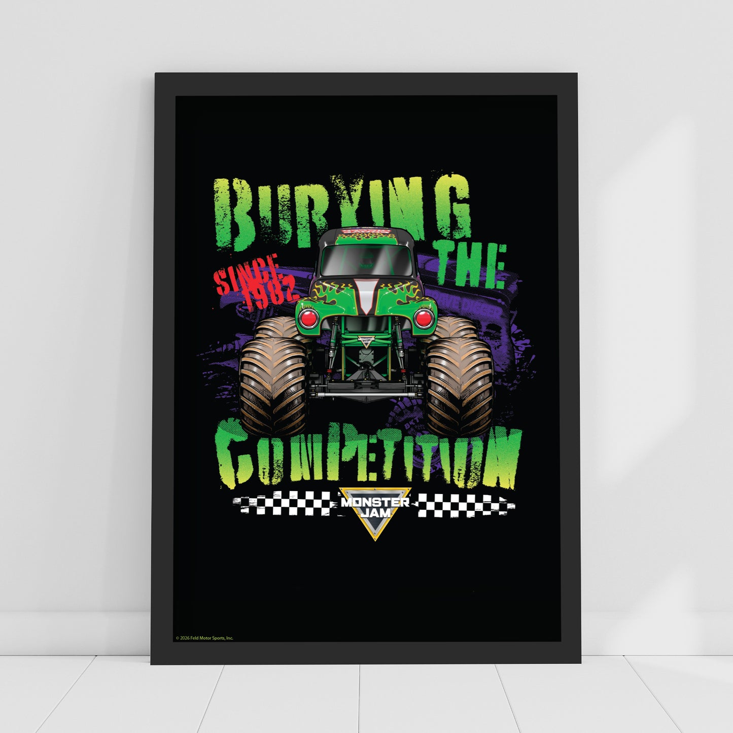 Monster Jam Print - Burying The Competition Poster Wall Art