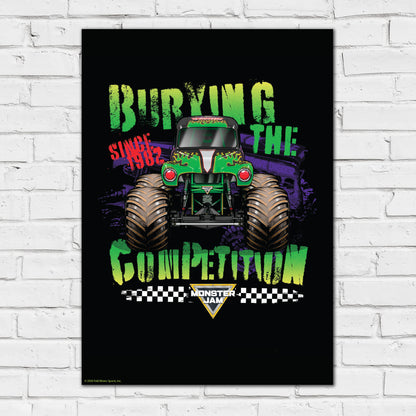 Monster Jam Print - Burying The Competition Poster Wall Art