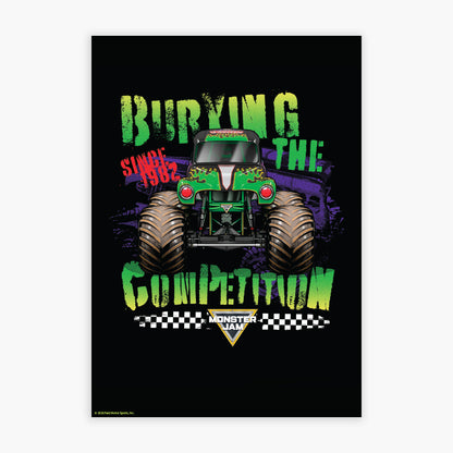 Monster Jam Print - Burying The Competition Poster Wall Art