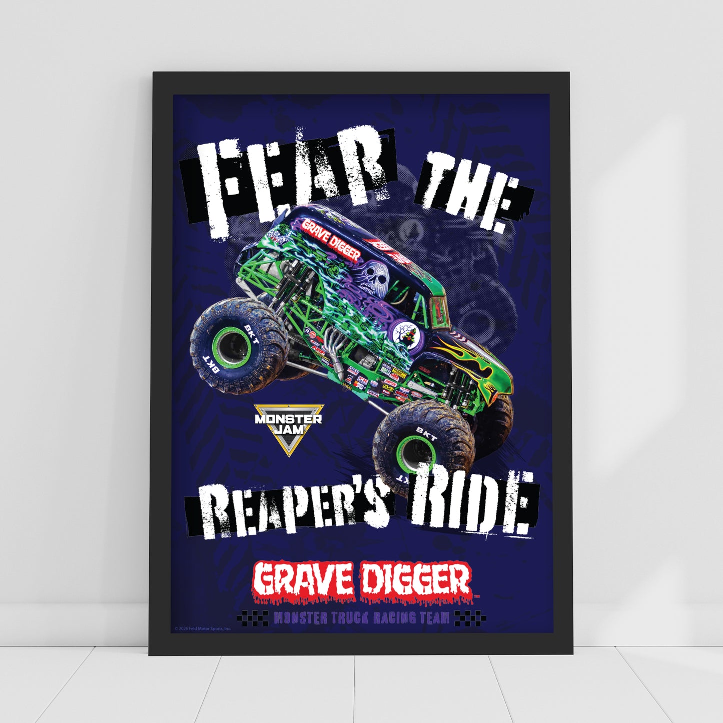 Monster Jam Print - Fear The Reapers Ride Poster Wall Art
