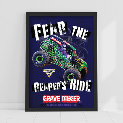 Monster Jam Print - Fear The Reapers Ride Poster Wall Art