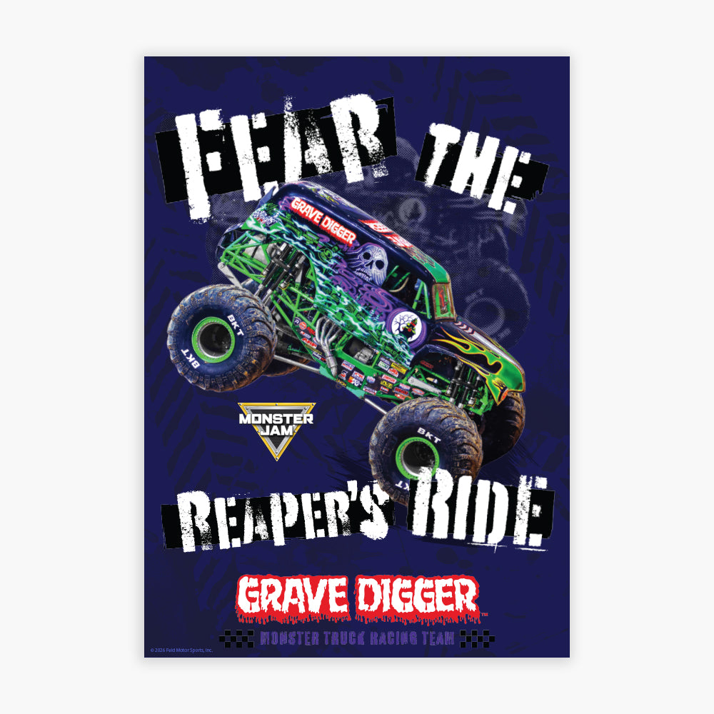 Monster Jam Print - Fear The Reapers Ride Poster Wall Art