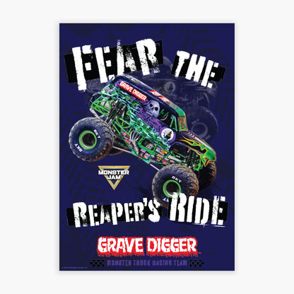 Monster Jam Print - Fear The Reapers Ride Poster Wall Art