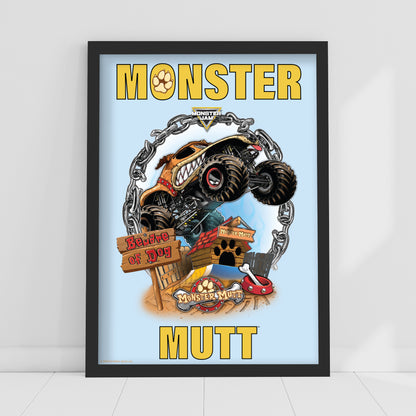 Monster Jam Print - Monster Mutt Monster Jam Truck Poster Wall Art