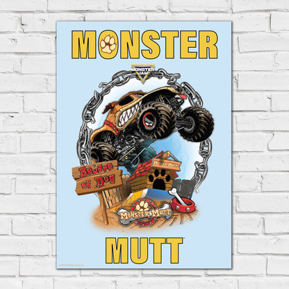 Monster Jam Print - Monster Mutt Monster Jam Truck Poster Wall Art