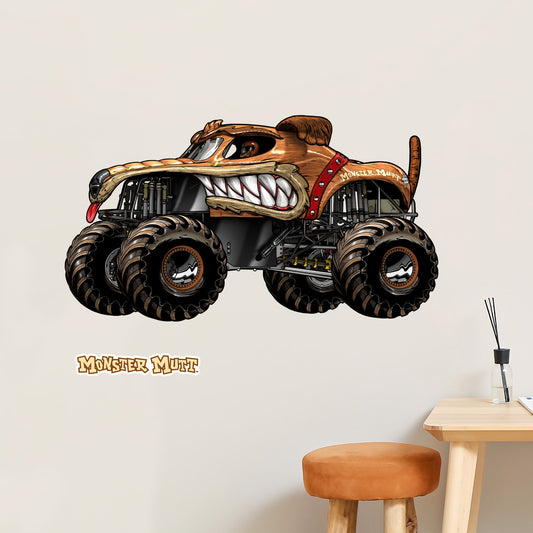 Monster Jam Wall Sticker - Monster Mutt Monster Jam Truck Wall Decal Art