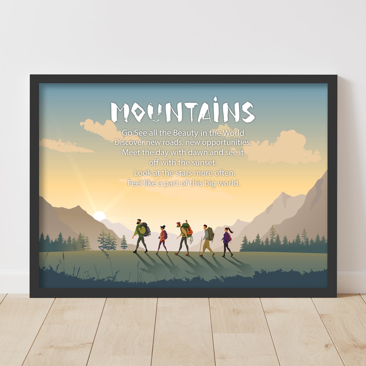Mountain Wall Print - Go See All Poster Wall Art