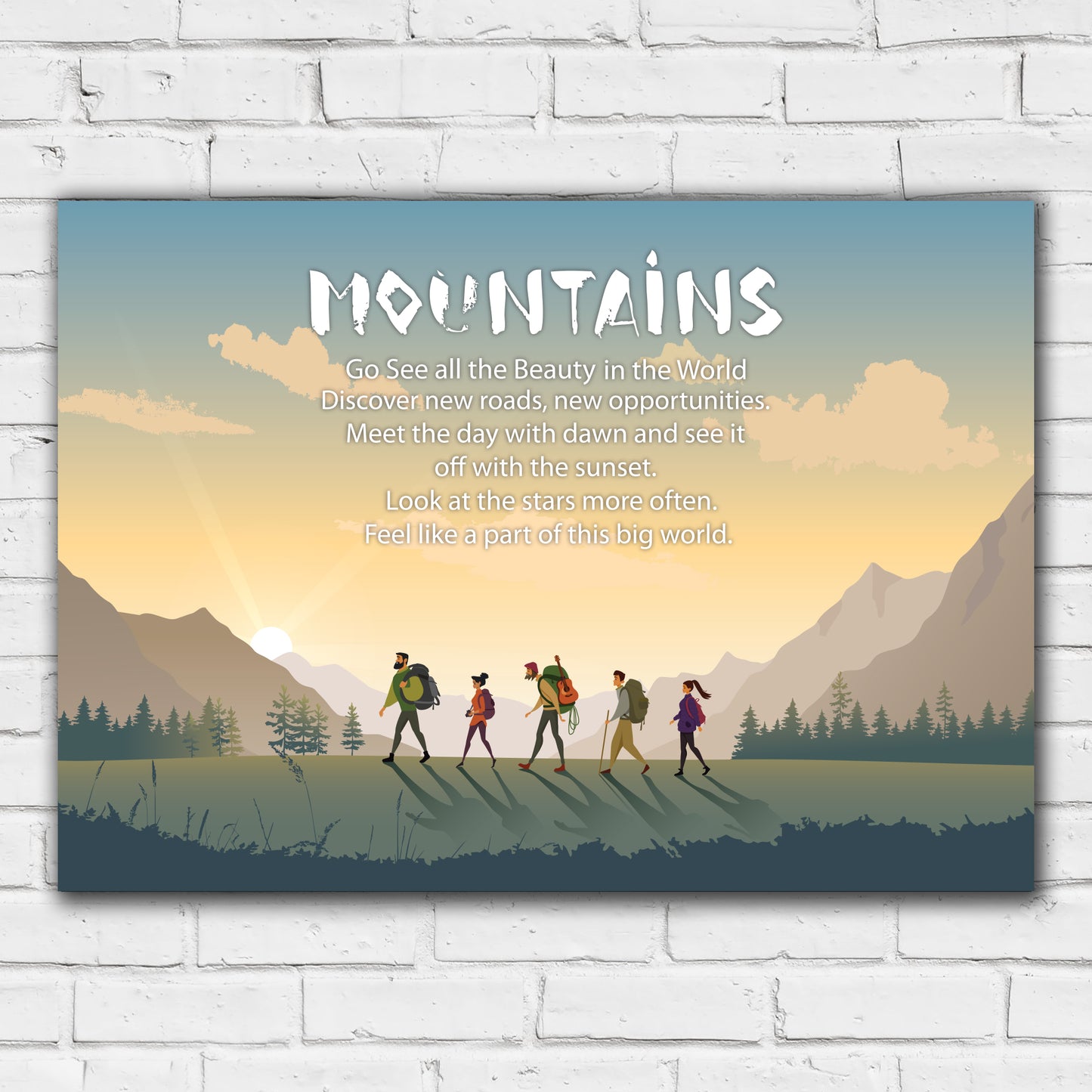 Mountain Wall Print - Go See All Poster Wall Art