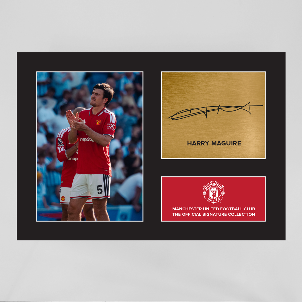Manchester United Signature Collection Mounted Print – Harry Maguire Replica Signed Photo
