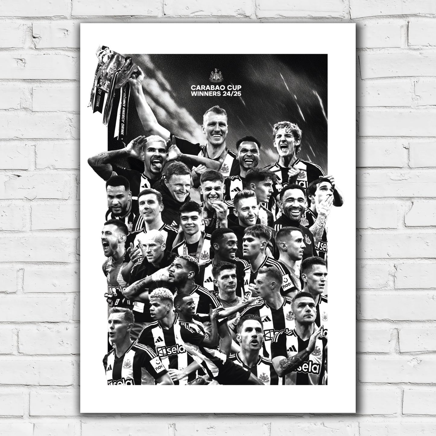 Newcastle United Cup Winners Graphic Print