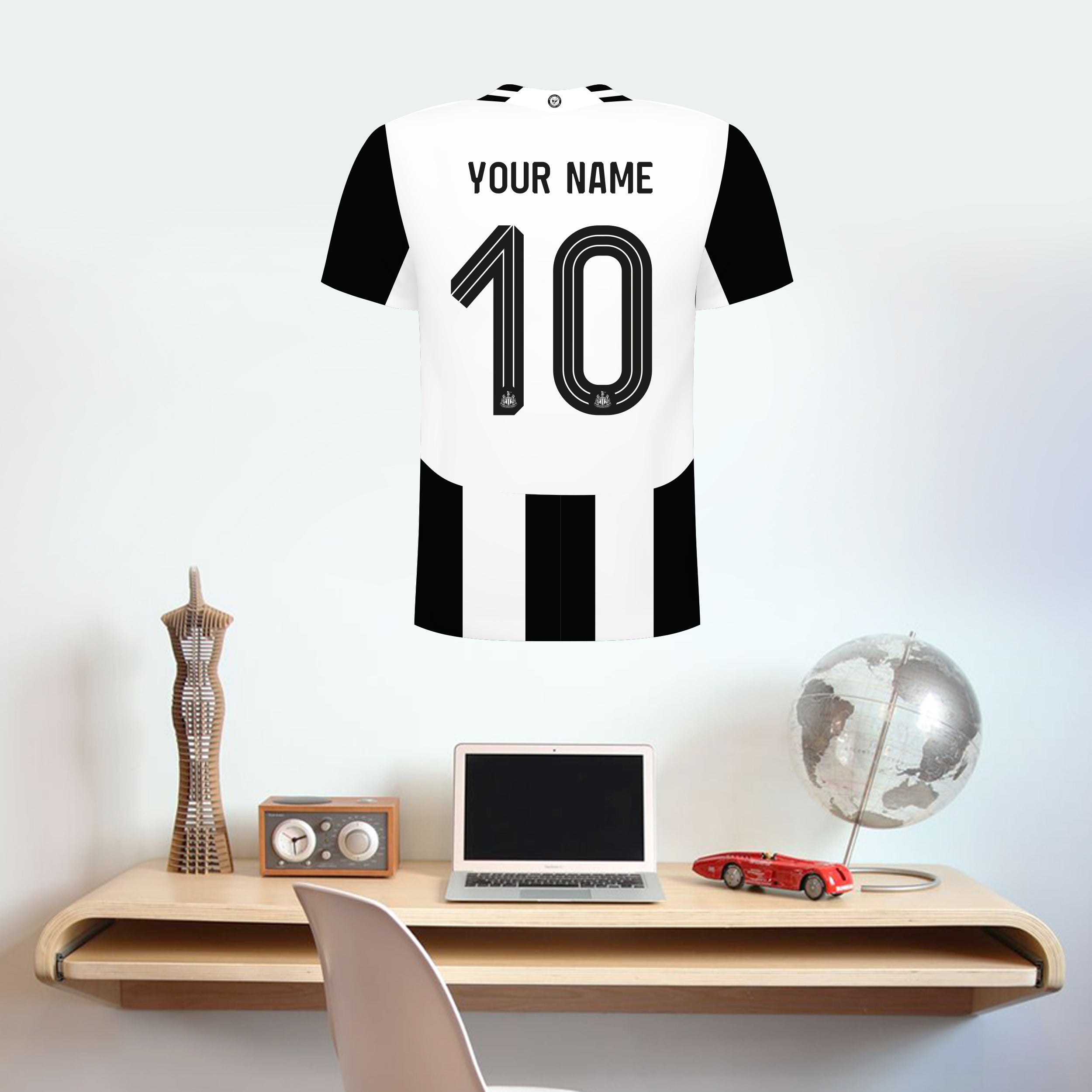 Newcastle United Football Club Personalised Shirt Wall Sticker β www ...