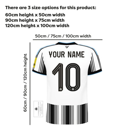 Newcastle United Football Club - Personalised Shirt Wall Sticker