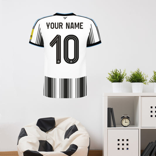 Newcastle United Football Club - Personalised Shirt Wall Sticker