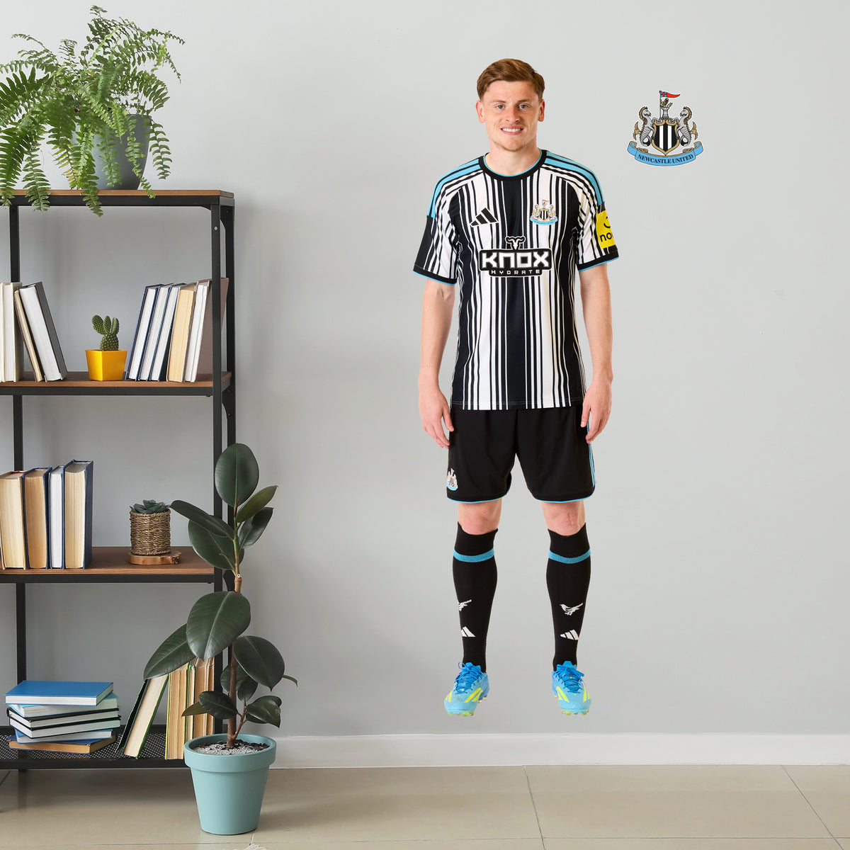 Newcastle United Wall Sticker - Barnes Player 26/27 Wall Decal Football Art