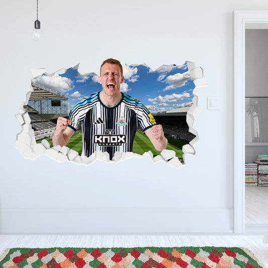 Newcastle United Football Club - Dan Burn 26/27 Broken Wall Sticker