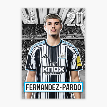 Newcastle United FC Print - Fernandez 26/27 Core Poster Football Wall Art