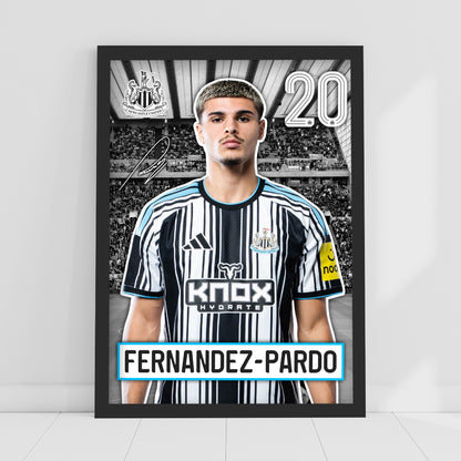Newcastle United FC Print - Fernandez 26/27 Core Poster Football Wall Art