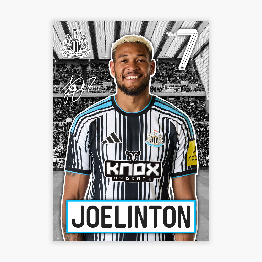 Newcastle United FC Print - Joeliton 26/27 Core Poster Football Wall Art