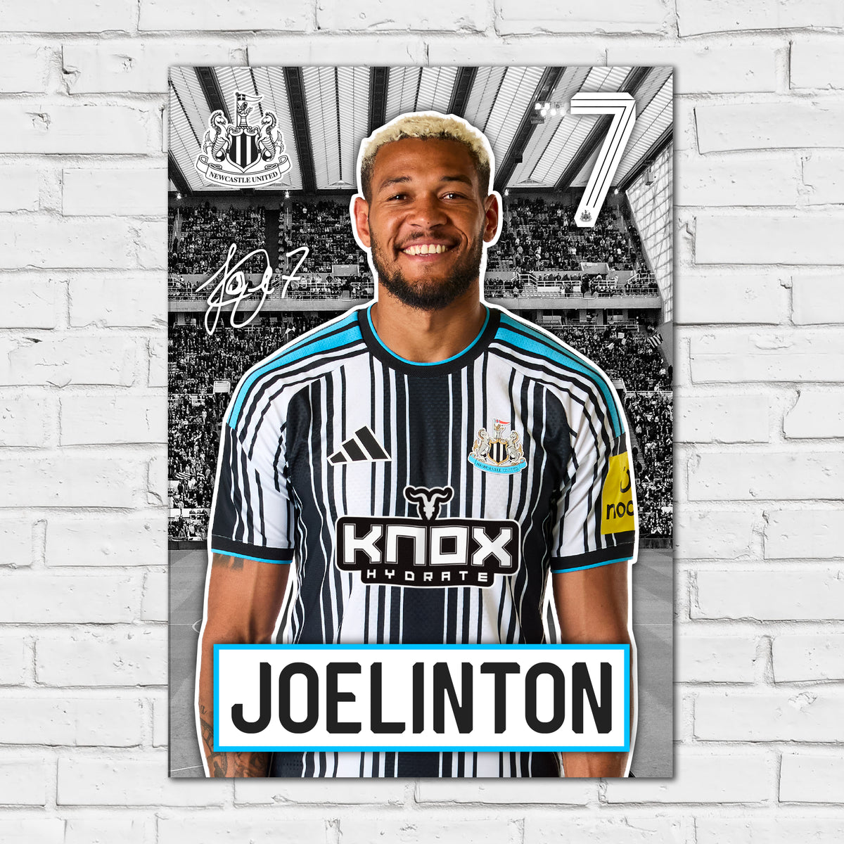 Newcastle United FC Print - Joeliton 26/27 Core Poster Football Wall Art