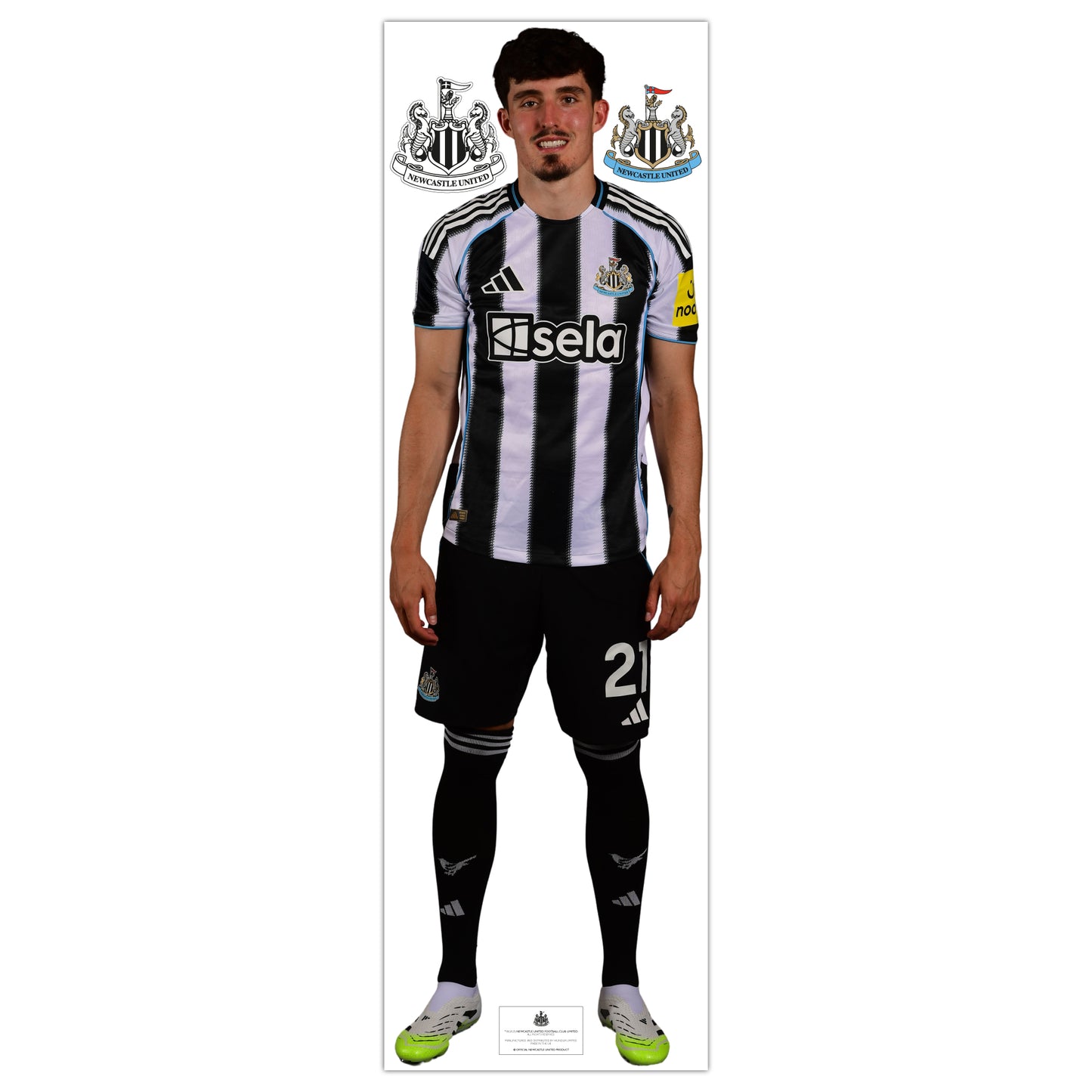 Newcastle United Wall Sticker - Livramento Player 25/26 Wall Decal Football Art